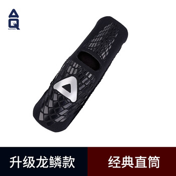 AQ手指固定保护指套运动篮排球护具黑色龙鳞直筒款单只装B30916S/M AQ手指固定保护指套运动篮排球护具黑色龙鳞直筒款单只装B30916S/M