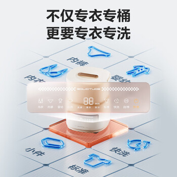 美的（Midea）0.5KG内衣洗衣机全自动小型家用 便携迷你除菌除螨可拆卸分桶懒人洗衣机专衣专洗MFB5VA2E