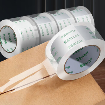 誉品(YUPIN)高品质透明胶带 高粘度快递工厂仓库打包封箱胶带办公用品 60mm*60y 5卷装
