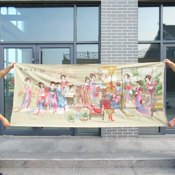クロスステッチ完成品】红楼群芳图 红楼群芳图成品品牌及商品- 京东