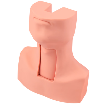 勤良高级环甲膜穿刺切开训练模型 模拟气管切开与环甲膜穿刺训练教学模型带环状软骨QL/J58