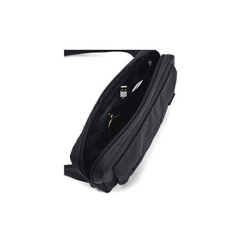 安德玛（Under Armour）秋冬Triumph男女情侣运动休闲斜挎包1384665 黑色001 均码