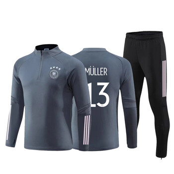 2122赛季德国国家队长袖训练服足球服定制比赛队服出场服团购 德国-半