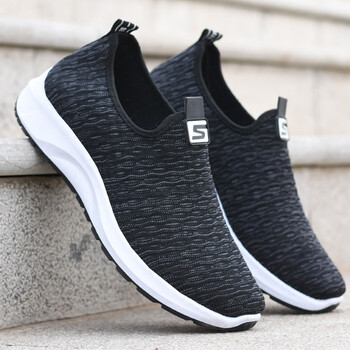 张凯丽足力健布鞋男鞋春秋休闲运动鞋男士透气软底中老年爸爸鞋男士