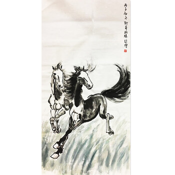 徐悲鸿八骏图价值价格报价行情- 京东