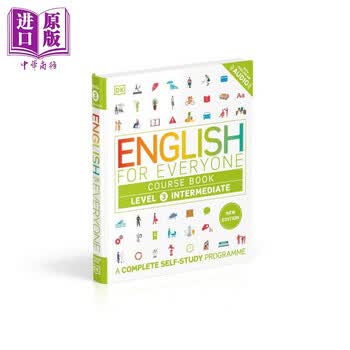 2025年新版 人人学英语3课本 英文原版语言自学工具书 English for Everyone Course Book Level 3 Intermediate