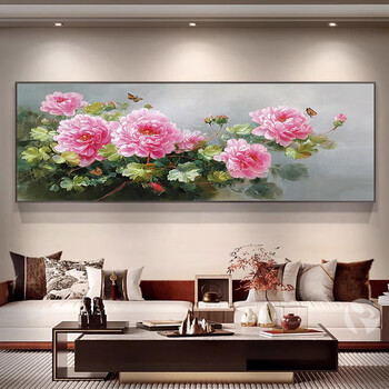 抽象花油画- 京东