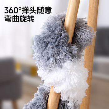 五月花加长除尘掸鸡毛掸子除尘家用可伸缩高处天花板灰尘神器禅子2.8米