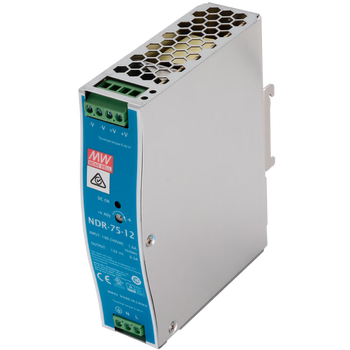 明纬(MEAN WELL)NDR-75-12开关电源75W/12V/6.3A直流输出超薄导轨式