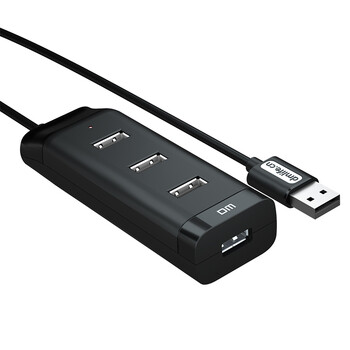 DM大迈 USB2.0分线器 四合一扩展坞 1.2米 笔记本台式电脑4口集线器HUB转换器延长线 CHB006
