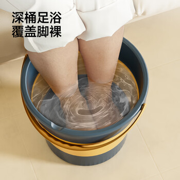 五月花大号折叠水桶泡脚桶16L车载户外储水桶钓鱼桶旅行洗车桶家用