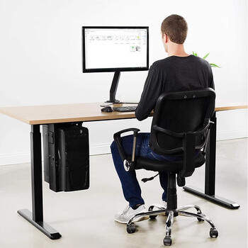 支尔成电脑主机架升降桌电脑机箱悬挂支架 台式电脑主机托架机箱吊挂架 大小可调旋转角度 方便接线 支尔成电脑主机架升降桌电脑机箱悬挂支架 台式电脑主机托架机箱吊挂架 大小可调旋转角度 方便接线