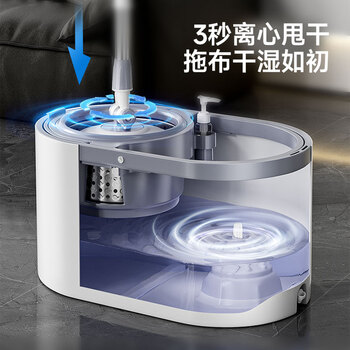 五月花旋转拖把2拖布家用一拖净免手洗2025省力带桶拖地神器