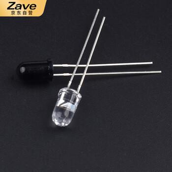 ZAVE 直插 3/5mm红外发射管 5mm透明发射管（10只）