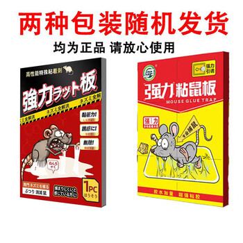 坤宁王粘鼠板超强力粘板灭老鼠贴药一窝端神器驱捕鼠器家用大号加厚10张