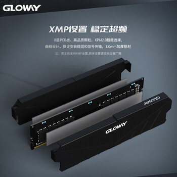 光威（Gloway）32GB(16GBX2) DDR4 3200 台式机内存条 天策 马甲条 精选颗粒 CL18 星空黑 AI电脑配件升级
