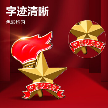 得力(deli)【全网低价】得力(deli)少先队队徽 小学生少先队员队徽 立体磁吸款 6枚装 50561 得力(deli)【全网低价】得力(deli)少先队队徽 小学生少先队员队徽 立体磁吸款 6枚装 50561