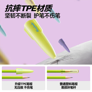卡西米尔铅笔帽笔套铅笔套透明保护套小学生幼儿园初学儿童笔盖笔帽洞洞笔粗杆细杆大三角铅笔帽