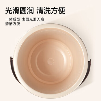 五月花水桶洗衣泡脚洗澡桶19L 2只装 耐用加厚清洁塑料手提水桶多用桶