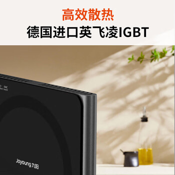 九阳（Joyoung）家用多功能防辐射电磁炉 2200W大功率 IH加热定时电磁灶 11档火力配双锅 C22-F4深空灰