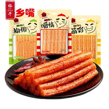 乡乡嘴开胃辣条 开胃素食 大面筋 辣条棒零食 软辣椒傲棒 * 29