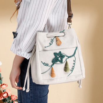 一抹异彩新款原创葫芦小背包小清新典雅款小斜挎休闲简约款小手包