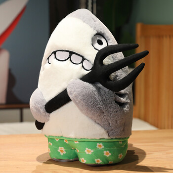 【抖音爆款】网红鲨bee玩偶鲨瓜鲨叉鲨手沙雕恶搞毛绒玩具可爱搞怪