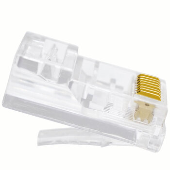 礼嘉 LJ-58100 工程级非屏蔽网线水晶头 电脑宽带超五类RJ45网络水晶头100个/包 8P8C纯铜镀金 CAT5e线缆接头 礼嘉 LJ-58100 工程级非屏蔽网线水晶头 电脑宽带超五类RJ45网络水晶头100个/包 8P8C纯铜镀金 CAT5e线缆接头