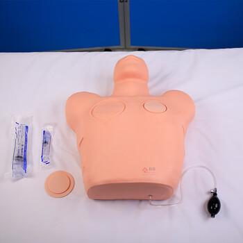 勤良高级气胸穿刺减压训练模型模拟人医用气胸穿刺急救练习人体模型淋巴结穿刺教学训练模型 QL/LQ7