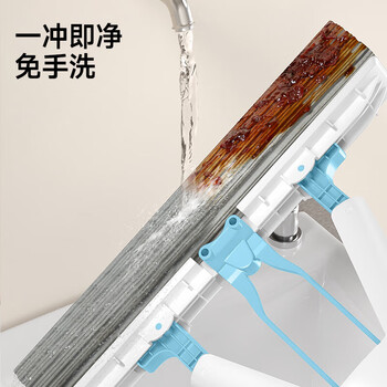 五月花海绵拖把28cm2棉头家用一拖净免手洗胶棉吸水拖布拖地墩布
