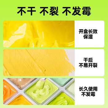 青竹画材（CHINJOO）水粉颜料套装50ml42色经典黑+工具7件集训艺考级画画美术生大师专用