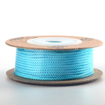 禔绵线文玩线缇棉曼波线1mm星月菩提编织线绳手串佛珠线耐磨 湖蓝色