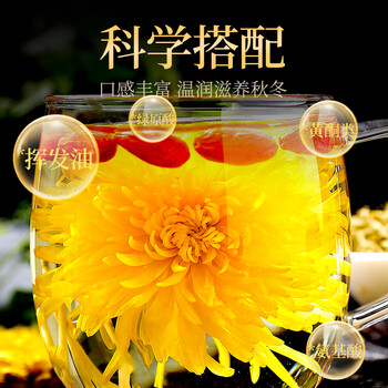 贡苑菊花茶金丝皇菊枸杞茶组合共2盒独立小包装搭决明子熬夜茶36g