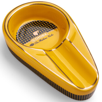 茄龙 （CIGARLOONG）雪茄烟灰缸小号装饰创意时尚便携式灭烟器CLG-0092 黄色 黄色