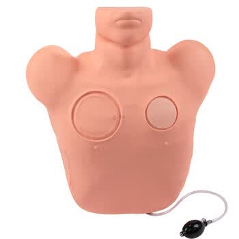 勤良高级气胸穿刺减压训练模型模拟人医用气胸穿刺急救练习人体模型淋巴结穿刺教学训练模型 QL/LQ7