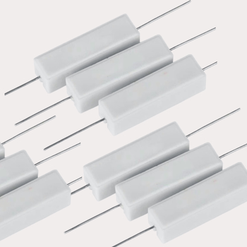 汇君 10W卧式水泥电阻器精度5%无感立式水泥电阻 3.3R 10个