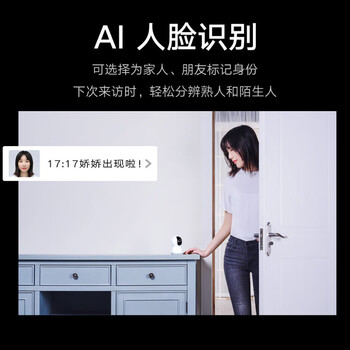小米 智能摄像机 2K云台版 300万像素 超微光全彩 家用监控 双向语音 手机查看人形侦测全景米家摄像头