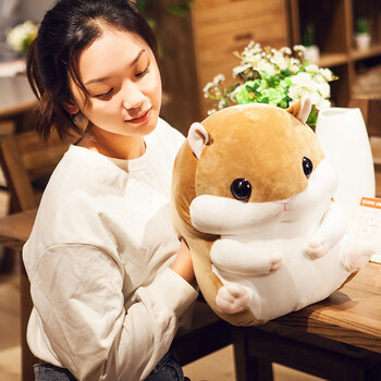 ins仓鼠网红公仔暖手抱枕插手毛绒玩具捂手娃娃少女心爆棚的礼物生日