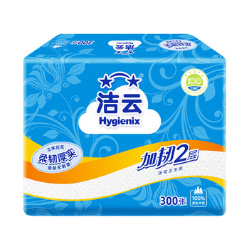 洁云卫生纸 加韧300张*10包 大规格压花抽纸厕纸平板纸厕所专用纸巾 洁云卫生纸 加韧300张*10包 大规格压花抽纸厕纸平板纸厕所专用纸巾