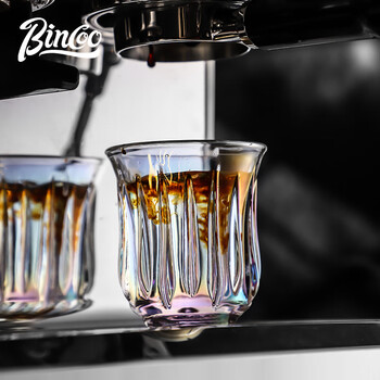 Bincoo手冲咖啡玻璃品鉴杯复古dirty咖啡杯澳白杯意式浓缩杯子