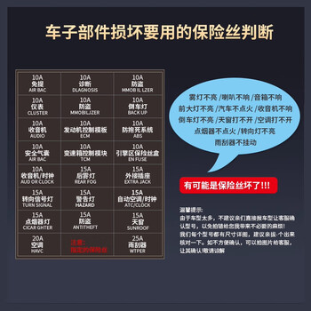 ZAVE 盒装汽车保险丝插片 小号 袋装5A（10只）橙色
