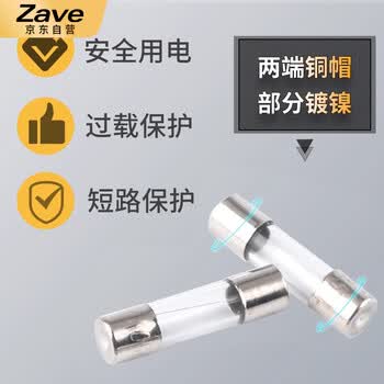 ZAVE 保险丝玻璃保险管熔断器 6*30mm 1A（5只/盒）