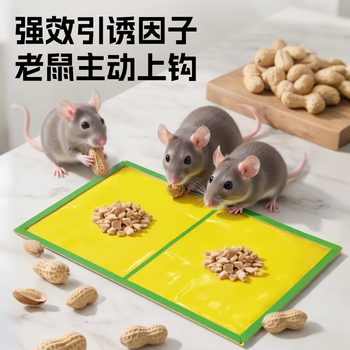 超威粘鼠板超强力粘板 10片 加厚大号灭鼠贴家商用黏鼠贴抓捉捕老鼠贴