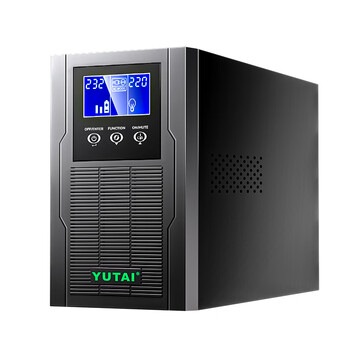 宇泰在线式ups不间断电源1KVA/1000W标机企业办公电脑服务器断电延时稳压备用ups YT6101S