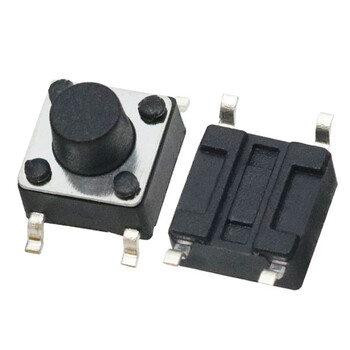 瀚时恒业 6*6轻触开关铜脚微动按键按钮开关复位 四脚贴片耐高温 6*6*12H散装（1000个）