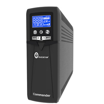 宇泰ups不间断电源 800/480W 在线互动式ups兼容NAS自动关机办公备用电源 OVERTOP系列-Commander800