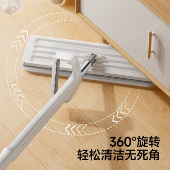 五月花平板拖把40CM杆长120CM共2块布家用一拖净墩布免手洗干湿两用 五月花平板拖把40CM杆长120CM共2块布家用一拖净墩布免手洗干湿两用