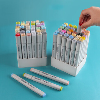 法卡勒五代马克笔套装工业设计60色软头酒精油性第五代FINECOLOUR5代卡法勒软笔头法卡勒美术写生水彩笔