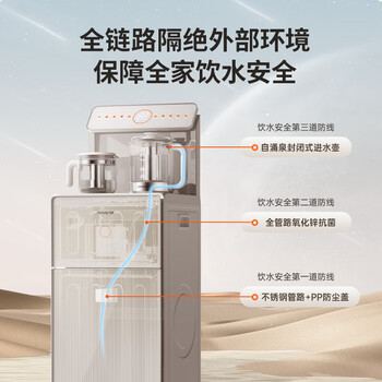 九阳（Joyoung）无尘上水茶吧机饮水机 家用办公室烧水壶电热水壶一键自动续杯京东自营 家电 WH665