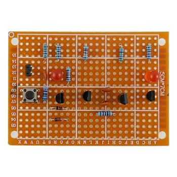 鑫凯辰 洞洞板制作套件新手焊接练习电路板路初学者学生DIY电子TZ-WNB-9 呼吸灯电路(玻纤板)5件 鑫凯辰 洞洞板制作套件新手焊接练习电路板路初学者学生DIY电子TZ-WNB-9 呼吸灯电路(玻纤板)5件